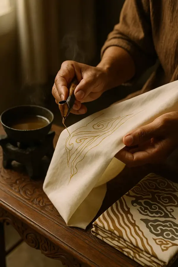 Hand-drawn batik tulis